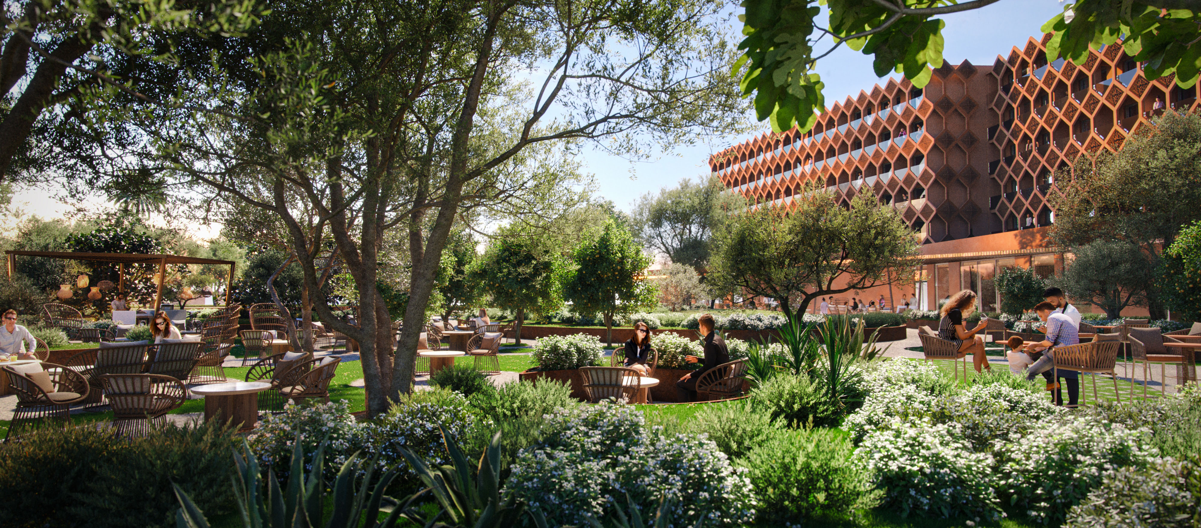 Asni Marrakech, resort garden